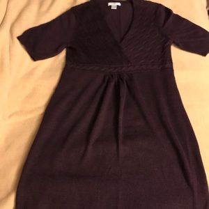 Loft Sweater Dress - Plum - Sz. Small - EUC -